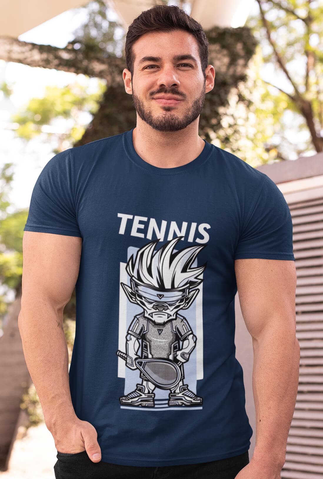 Tennis Men's Cotton T-Shirt - photo 3 of 3