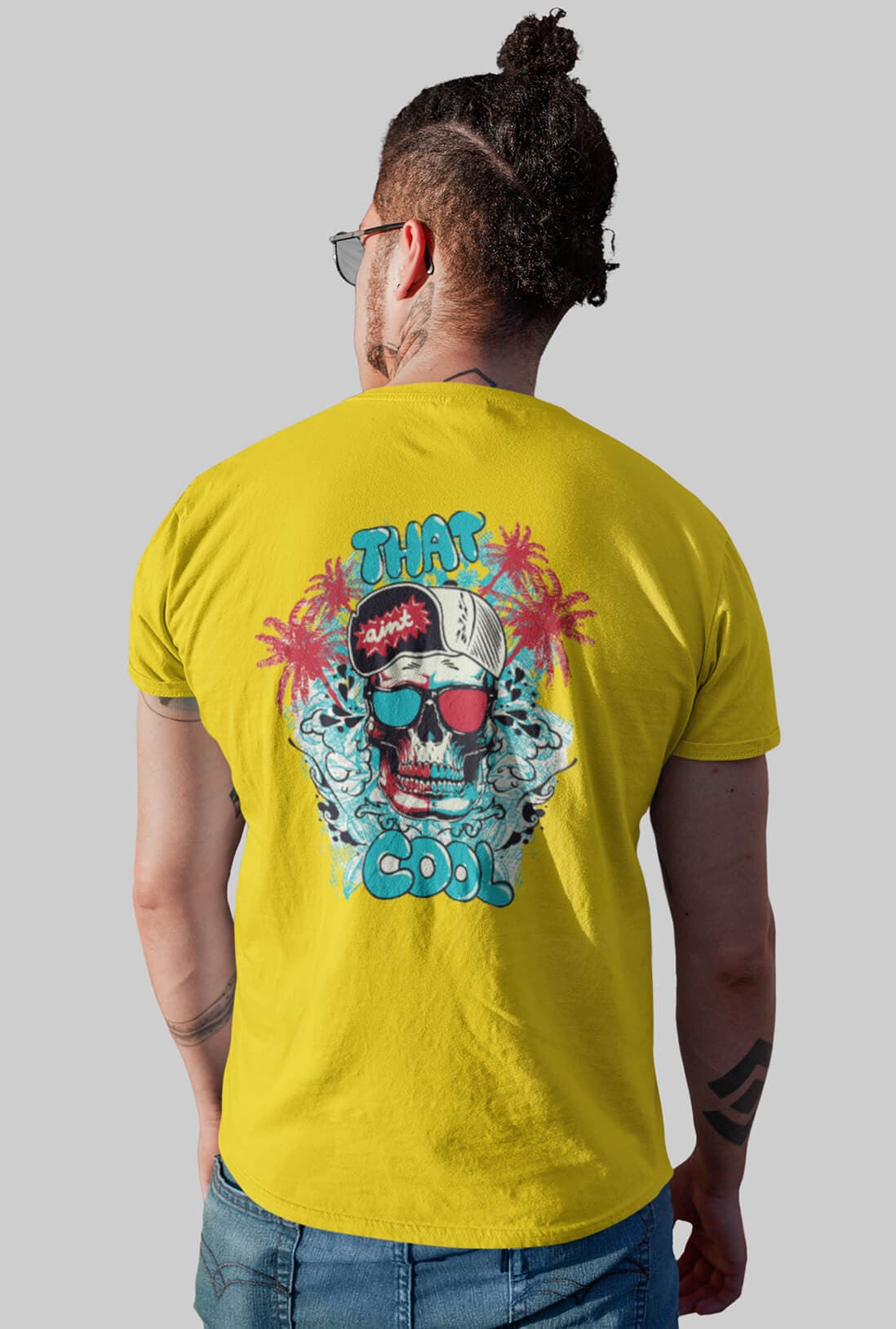 Cool Skull Men's Back Print T-Shirt - photo 3 of 3