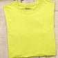 Men's Plain Light Lemon Yellow  Cotton T-Shirt
