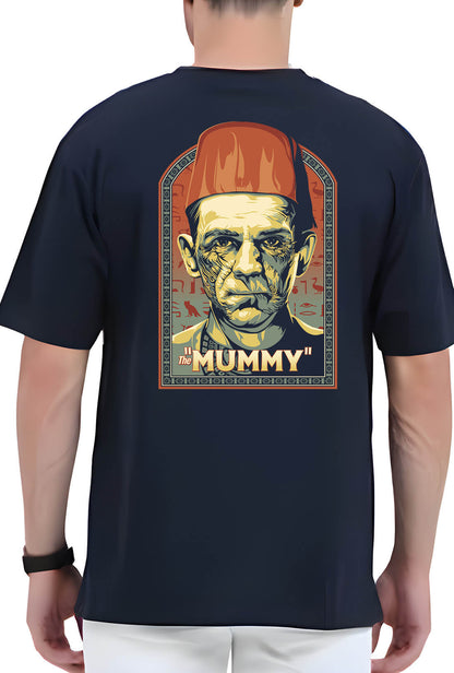 The Mummy Men's Back Print Oversized T-Shirt