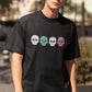 Sugar Skulls Men's Oversized Front & Back Print T-Shirt