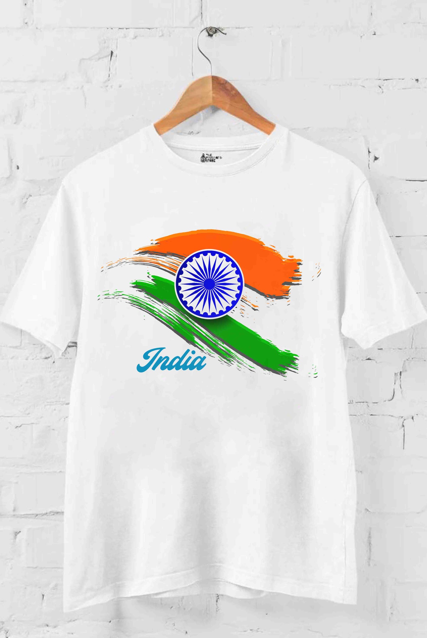 Indian Flag Men's Cotton T-Shirt