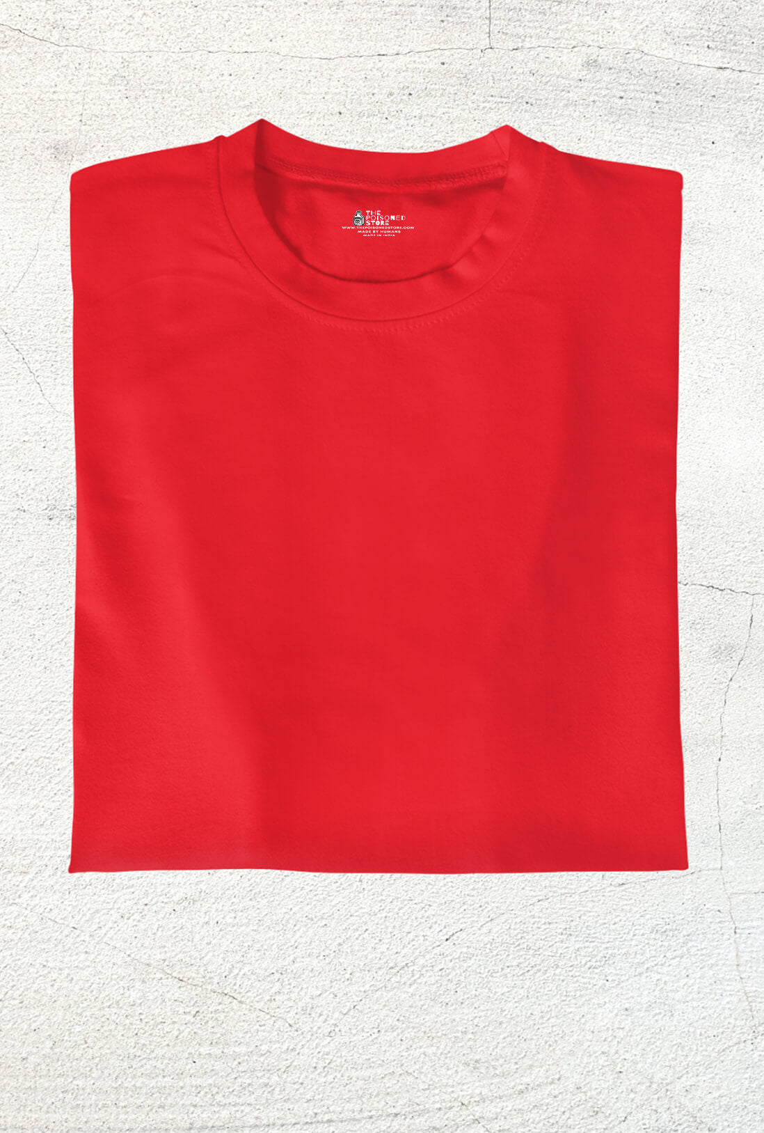 Men's Scarlet Red Cotton T-Shirt