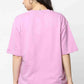 Women's Solid Lavender Oversized T-Shirt
