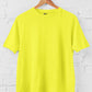 Men's Light Yellow  Cotton T-Shirt