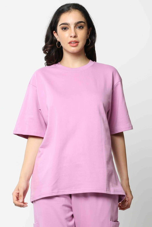 Women's Lavender Oversized T-Shirt