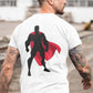 Superhero Character Men's Back Print T-Shirt