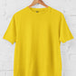 Men's Cheerful Yellow Cotton T-Shirt