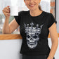 Skull Wear Crown Women's Cotton T-Shirt