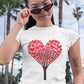 Tree Of Hearts Women's Cotton T-Shirt