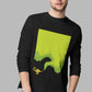 Smoke From Lamp Men's Full Sleeve Cotton T-Shirt