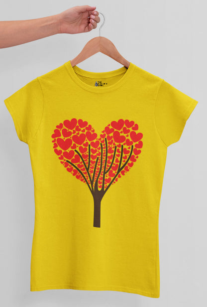 Tree Of Hearts Women's Cotton T-Shirt