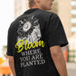 Bloom Men's Back Print Oversized T-Shirt
