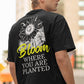 Bloom Men's Back Print Oversized T-Shirt