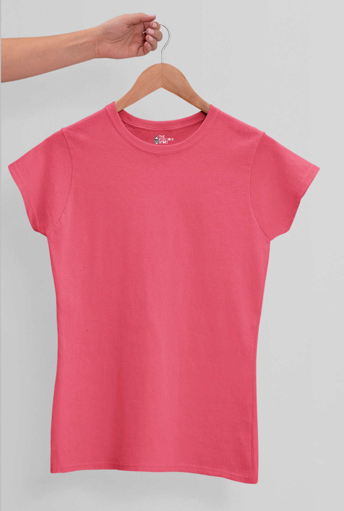 Women's Peach Cotton T-Shirt