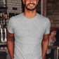 Men's Plain Grey Cotton T-Shirt