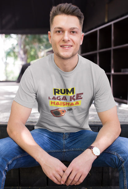 Rum Laga Ke Men's Cotton T-Shirt