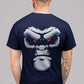 Gorilla Face Men's Back Print T-Shirt