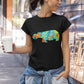 Colorful Hippo Women's Cotton T-Shirt
