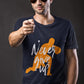 Never Give Up Men's Printed T-Shirt