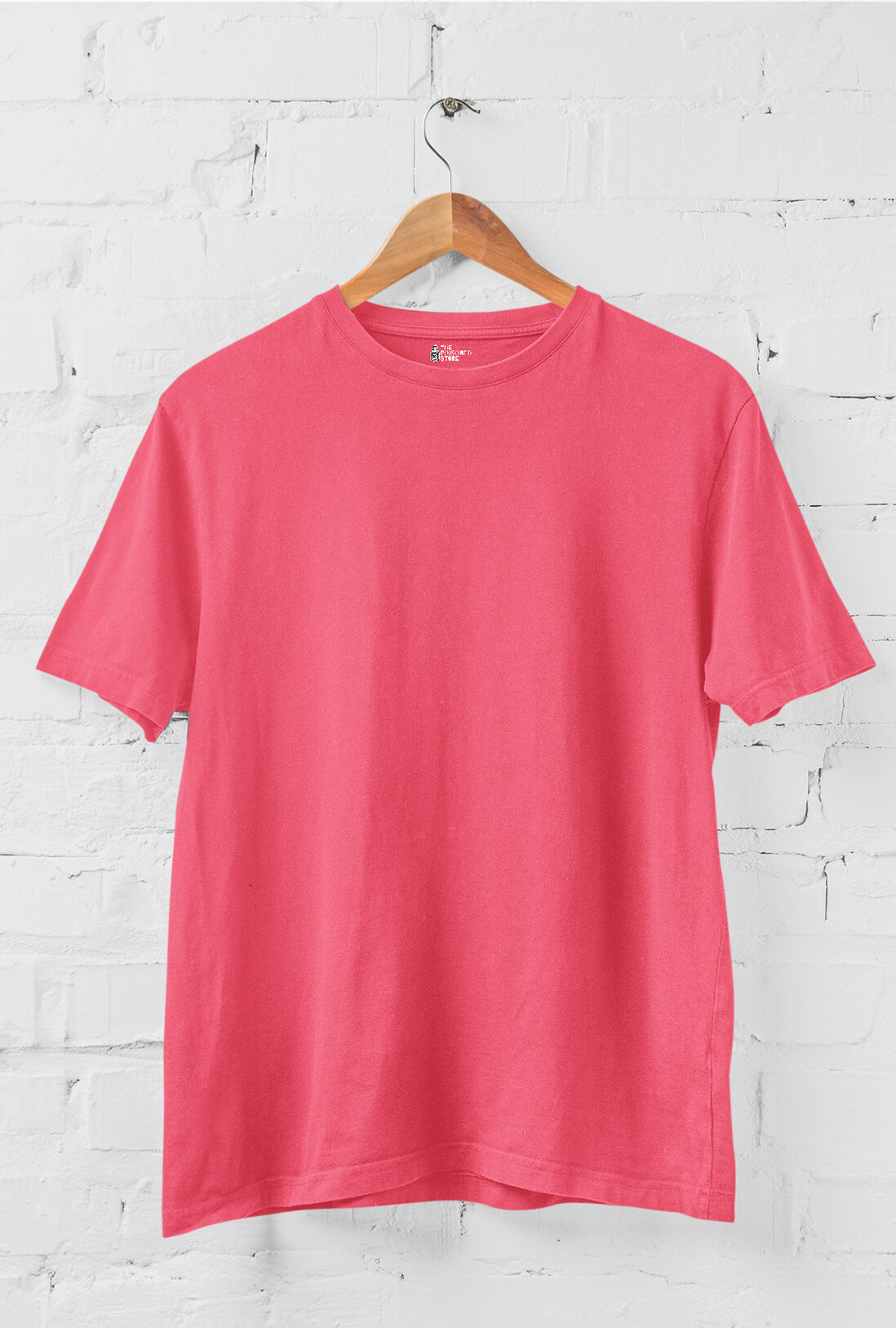 Men's Peach Cotton T-Shirt