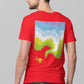 Aladdin's Magic Lamp Men's Back Print T-Shirt