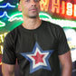 Blue White & Red Star Men's Cotton T-Shirt