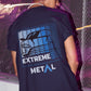 Extreme Metal Men's Back Print Oversized T-Shirt