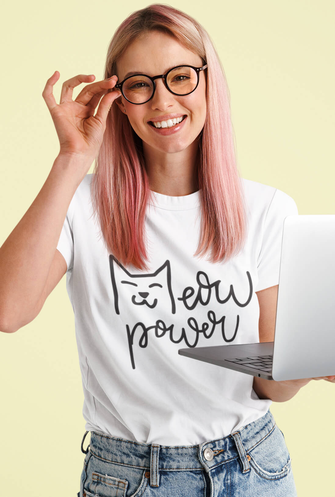 Meow Power Women's Cotton T-Shirt
