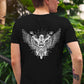 Wings On Wheels Men's Front Back Printed T-Shirt