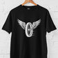 Wings On Wheels Men's Front Back Printed T-Shirt