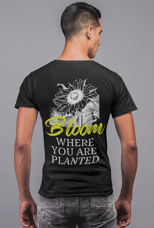 Bloom Men's Back Printed T-Shirt