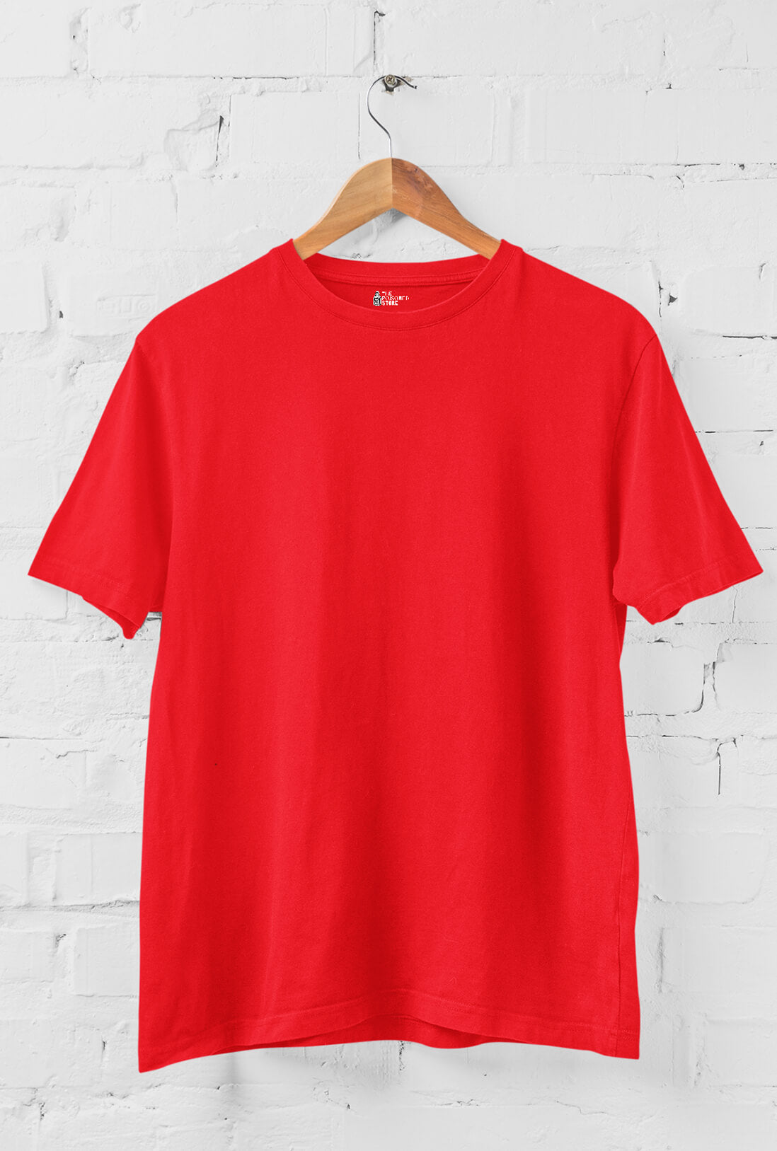 Men's Scarlet Red Cotton T-Shirt