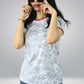 Graphic Printed Women's Camouflage T-Shirt