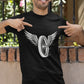 Wings On Wheels Men's Front Back Printed T-Shirt