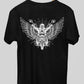 Wings On Wheels Men's Front Back Printed T-Shirt