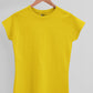 Women's Cheerful Yellow Cotton T-Shirt