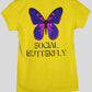 Social Butterfly Women's Back Print T-Shirt