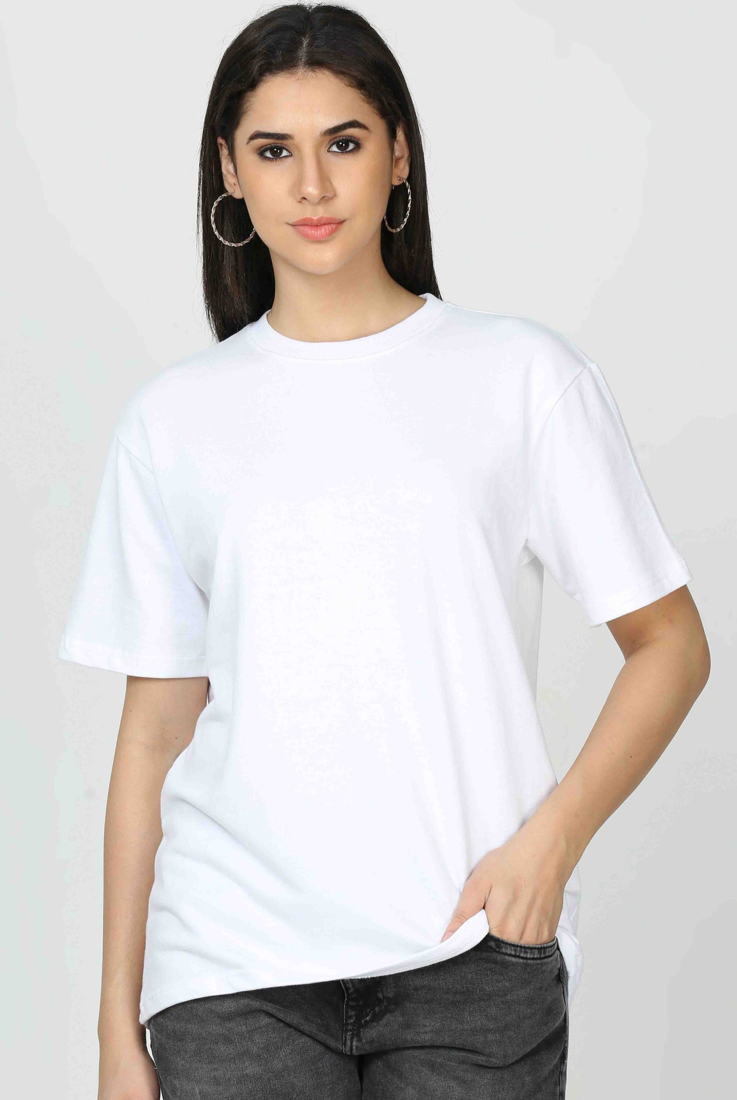 Women's White Oversized T-Shirt