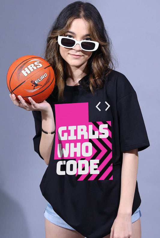 Girls Who Code Women's Oversized T-shirt