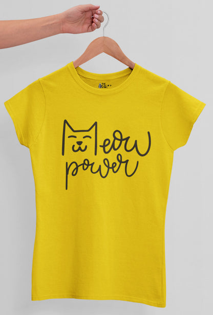 Meow Power Women's Cotton T-Shirt