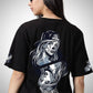 The Art And Ink Women's Black Oversized T-Shirt