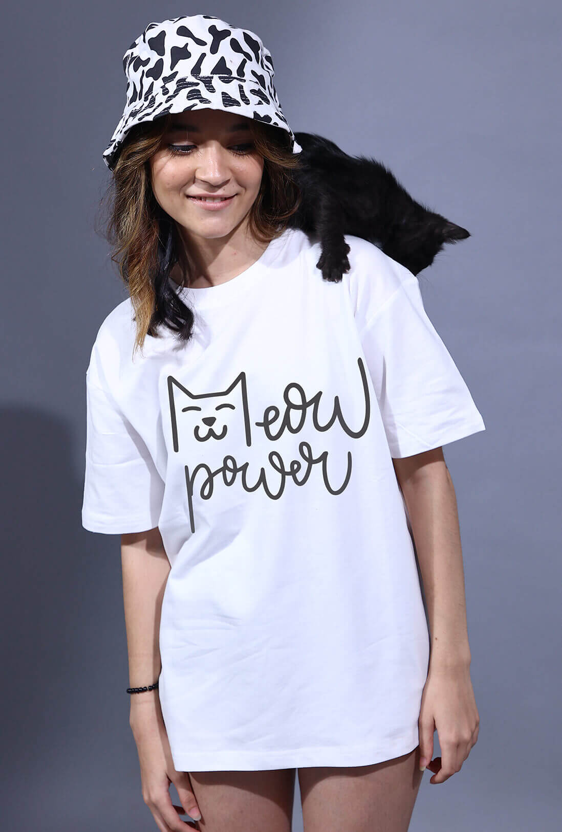 Meow Power Women's Oversized T-Shirt