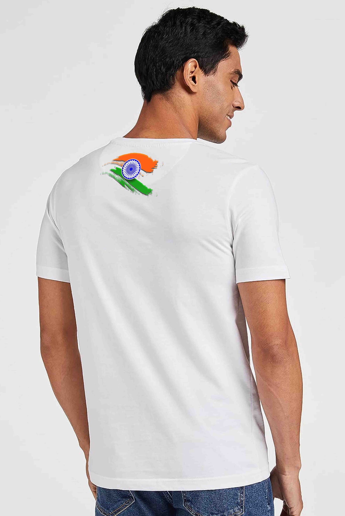 Indian Flag Men's Cotton T-Shirt