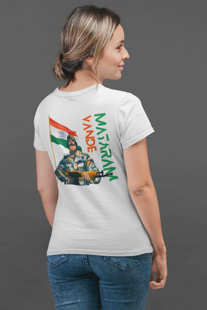 Vande Mataram Women's Cotton T-Shirt