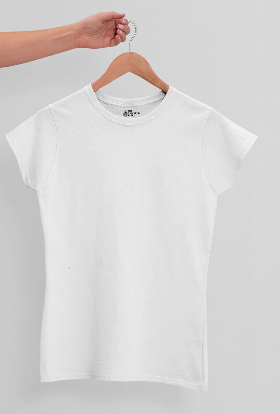 Women's White Cotton T-Shirt