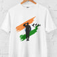 Salute To Indian Flag Men's Cotton T-Shirt