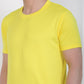 Men's Light Yellow Active Wear T-Shirt