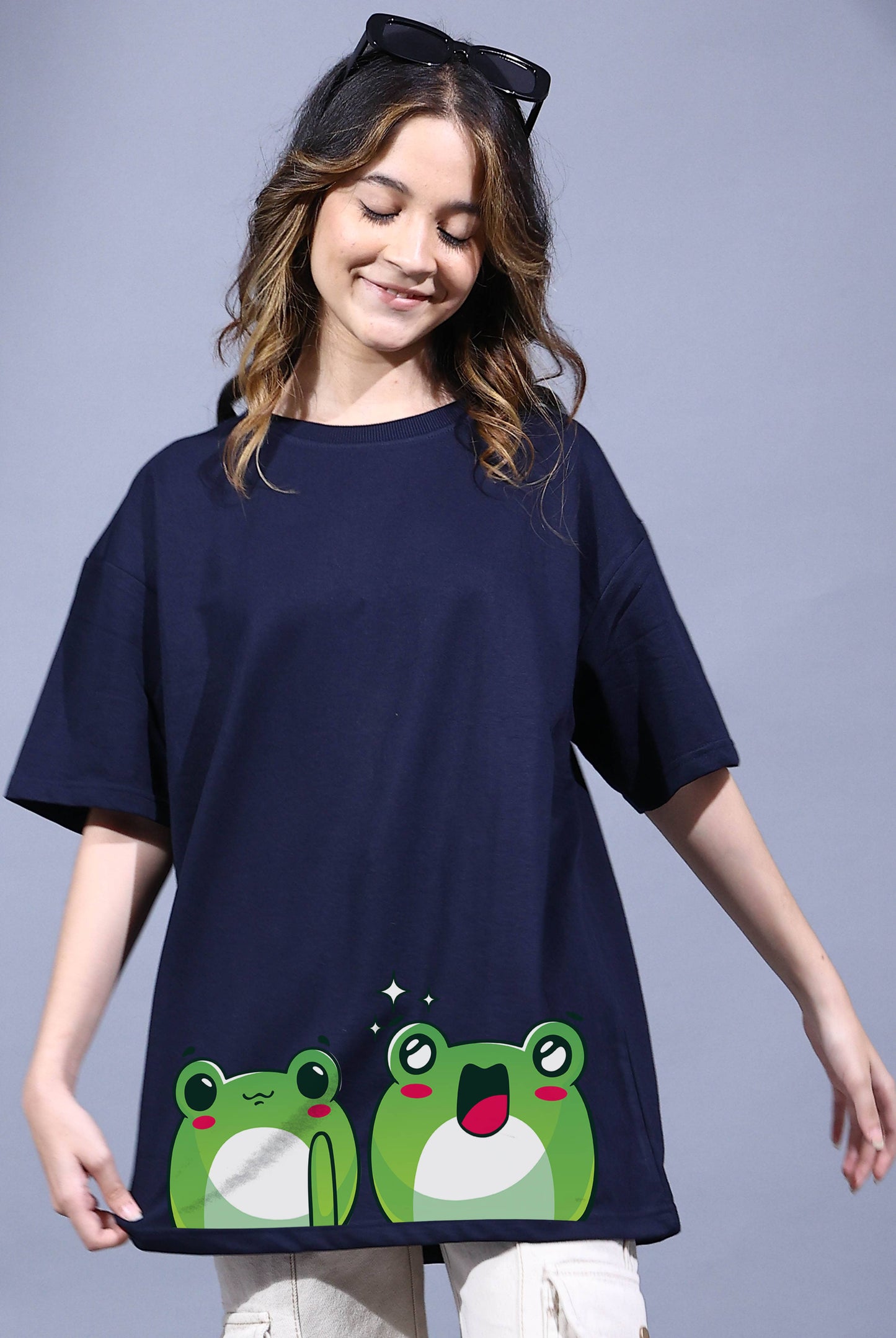 Cutie Toads Women's Oversized T-Shirt