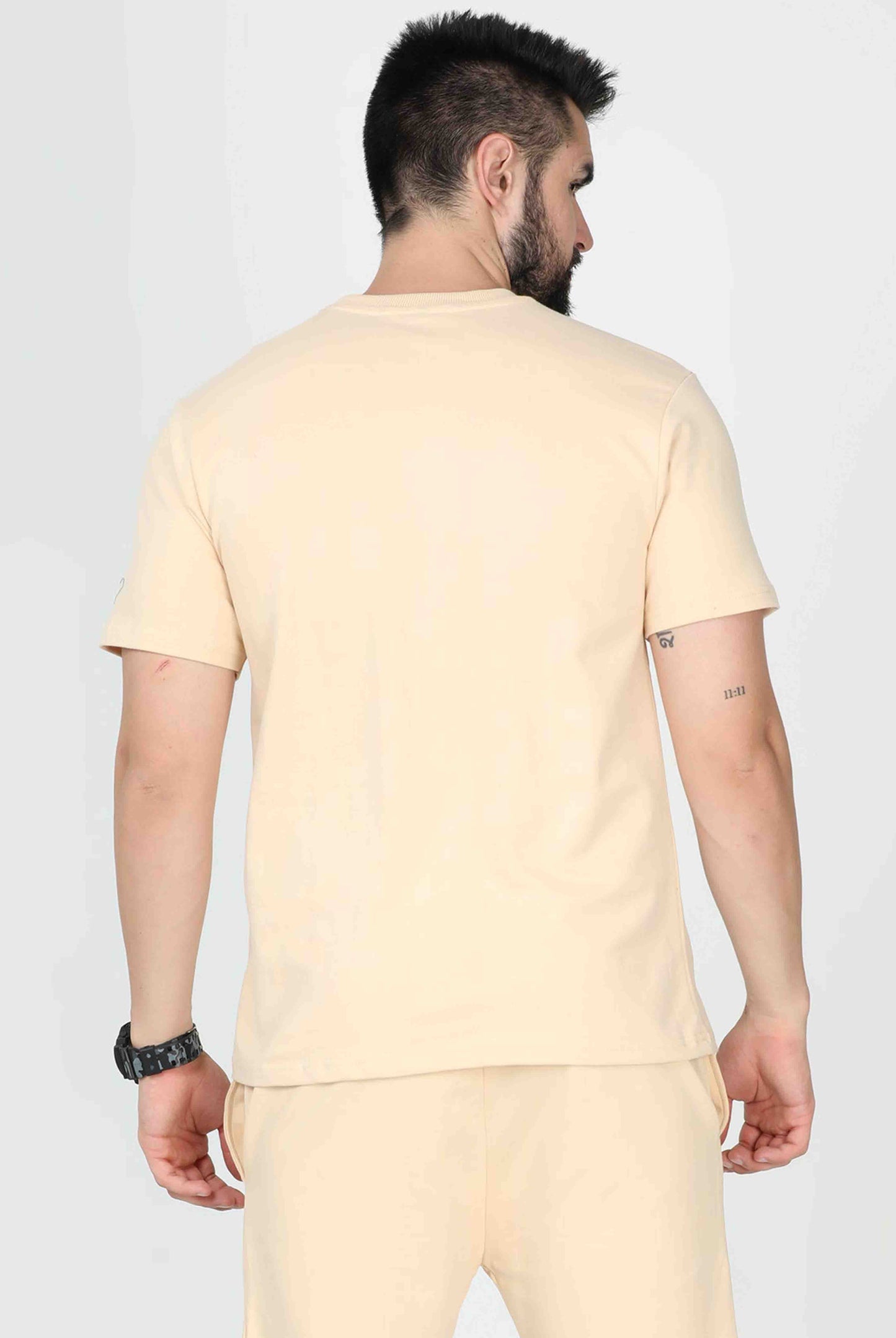 Men's Beige Oversized T-Shirt